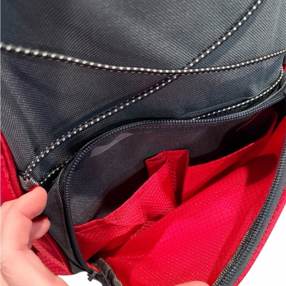 Red and Black Cooler Backpack with Mouse Ears - Picture 3 of 4